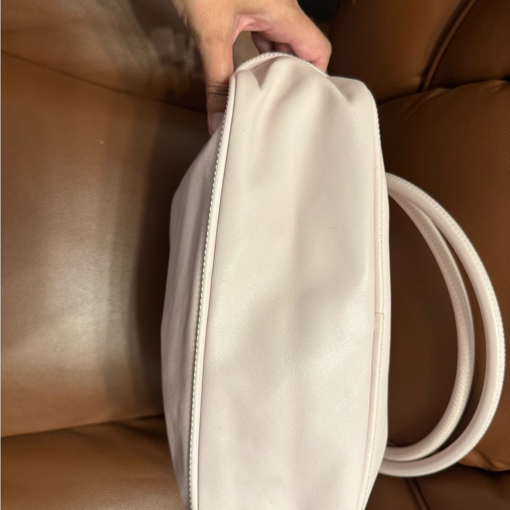 Vintage Longchamp Powder Pink Leather Round Handle Shoulder Bag EXTREMELY RARE - Picture 5 of 9
